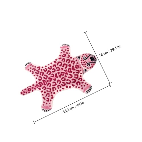 Tapis de sol rose antidérapant Operitacx en polyester lavable pour salon