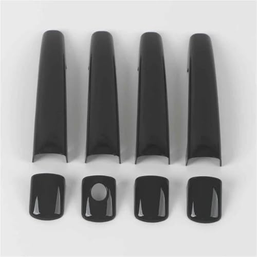 Cubierta de manija de puerta para Citroën DS3 2009-2019, accesorios coche fibra carbono negra