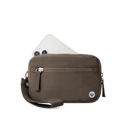 Image of WESTBRONCO Wristlet Wallets for Women - RFID Blocking Quilted Nylon Phone Wallet, Card Holder Purse for Travel & Everyday Use