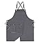 Cross Back Chef Apron. Olive Green Canvas With Pockets. Men, Women. - The Reluct