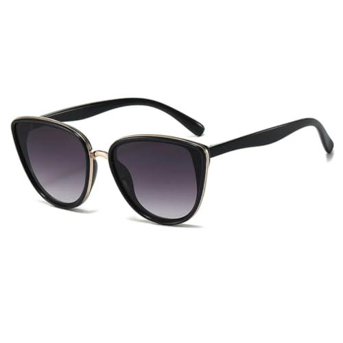 Lunettes de soleil luxe œil de chat verres miroir pour femme