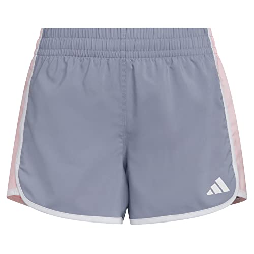 adidas Girls' Color Block Woven Pacer Shorts