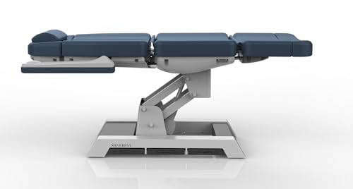 GreenLife 4 Motor Luxury Electric Facial Bed/Table Professional Medical Exam Chair Salon Beauty Bed Equipment Spa Care Aesthetic Chair Adjustment Silverfox 2220D (Dark Blue) - Image 4