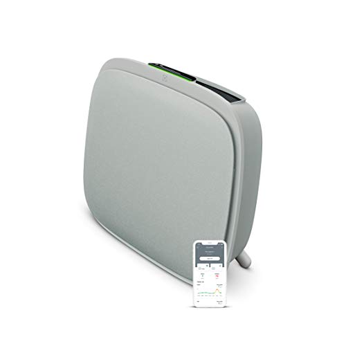 Electrolux - Purificador de aire Well A5, diseño y silenciador 24 DB, 66 m2 Max, inteligente y conectado, certificación ECARF Amigo de los Alérgicos, Purificación automática, WA51-303GY, Gris claro