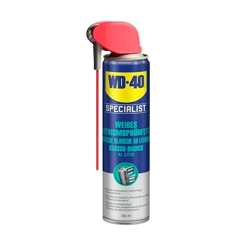 WD-40 Specialist Weißes Lithiumsprühfett Smart Straw 300ml – Dickflüssiges Schmierfett für Metall-auf-Metall-Verbindungen, hohe Druckbelastung, ideal für Getriebe, Lager & bewegliche Teile im Fahrzeug