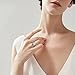 Double Fair 2 Piece Wedding Ring for Women 1 Carat Princess Cut Cubic Zirconia Engagement Promise Bridal silver Band Fashion Cute White Gold Plated Ring Set Gift Jewelry
