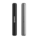 2 Pack Cooco Aluminum Pre-Roll Doob Tube Container Vial | Smell Proof Waterproof Joint Case | Air Tight Indestructible Odor Sealing Joint Container with Cone Holding Cap – Black & Silver