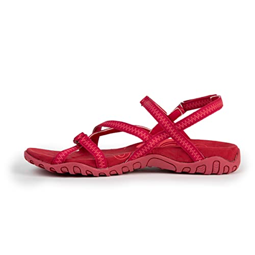 Izas - Sandalias de Senderismo Triple Cierre Ajustable - Sandalias de Trekking para Mujer Impermeable - Suela Eva Ideal para Largas Caminatas - Rosa - Talla 38