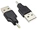 AAOTOKK (2 Pack USB to DC 2.5 × 0.7mm Power Adapter USB 2.0 A Male to DC 2.5×0.7mm Male 5 Volt DC Power Charge Barrel Connector for Tablet,Access Control Attendance,Electronic Dog.(M/2.5x0.7)