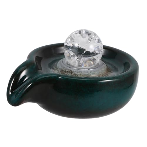 OSOLADY Accesorio De Fuente De Jardín De Cerámica Salida De Agua para Fuente Al Aire Repuesto para Cascada De Jardín Decoración De Agua para Espacios Interiores y Exteriores Esfera