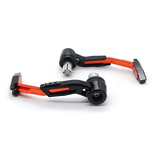 GadiBike Bike Motorcycle Adjustable Brake Clutch CNC Lever Protector Guard (Orange) for KTM 250 Duke - Image 2 thumbnail