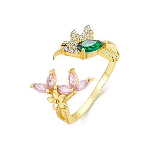 Bague Feng Shui au quotidien avec anneau ouvert lotus en argent 925