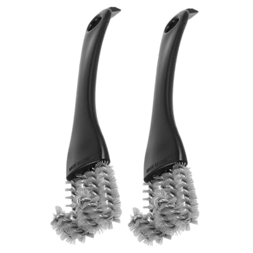 Garneck 2pcs Grill Cleaner Brush Multi Function for Indoor and Outdoor Use Lightweight and Portable Design for Home Camping and Barbecue Cleaning