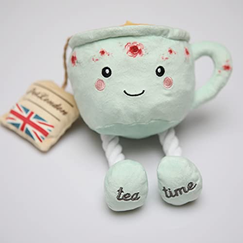 Pet London English Teacup Nosework Plush Dog Toy with Rope Legs and crinkle sound-UK British design for Dogs - Image 4