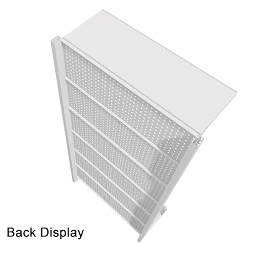 Generico Pannello Forato per Attrezzi da Garage, Porta Punte da Trapano, Porta Chiavi Inglesi, Pannelli forati in Metallo autoportanti e Resistenti con Piastra Superiore - Ampio Organizer da 50x75 po