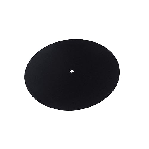 FUNOMOCYA 1l101 Turntable Platter Mat Wool Material Anti-static Pad Vinyl Record Mat Diameter 195mm for Players