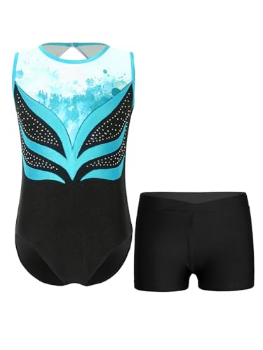 Unitard de danse bleu ciel pour filles de 13-14 ans FEESHOW
