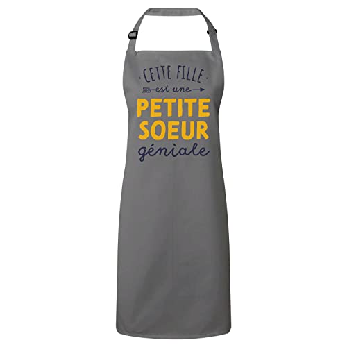Tablier cuisine petite sœur pour repas de famille et pâtisserie
