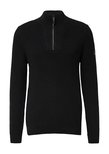 Pull avec col Troyer s.Oliver pull homme zippé chaud en maille - 4
