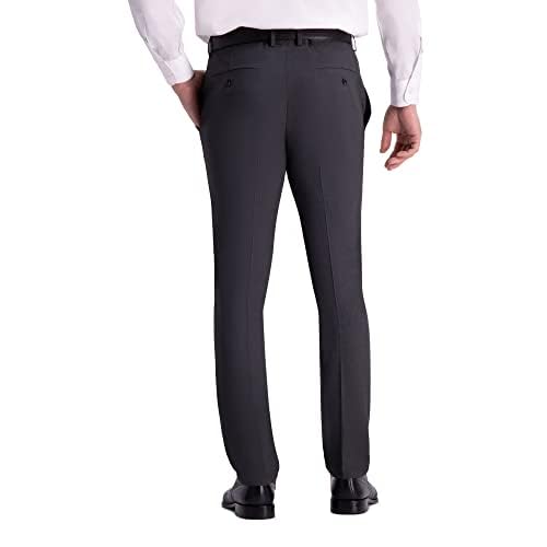 Kenneth Cole Reaction Men's Skinny Fit Stretch Dress Pant, Charcoal Heather, 38W x 32L3