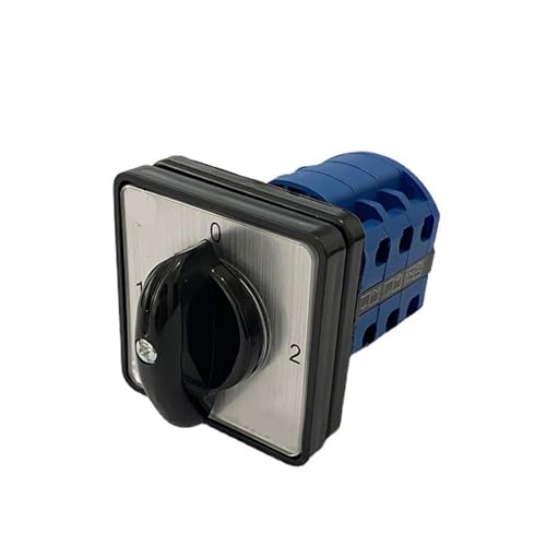 Conmutador de levas industrial LW26-20 con selector de 3 posiciones 1-0-2 trifásico