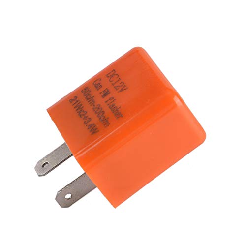 IZHIUTP 2-pinowy regulowany przekaźnik migacza LED – elektroniczny przekaźnik migacza LED 12 V – kierunkowskaz motocyklowy LED, ładowarka do kierunkowskazu