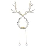 ♛【Einzigartiges Geschenk】Diese Weihnachten Geweih Perle Quaste Haarspangen sind ein tolles Geschenk für Ihre Freunde, Familie oder sich selbst. Sie eignen sich perfekt für jeden Anlass, egal ob Geburtstag, Muttertag, Weihnachten oder einfach nur ein entspannter Tag. Sie bestehen aus hochwertigen Materialien und haben ein exquisites Design, das Ihren Pferdeschwanz eleganter und modischer aussehen lässt.