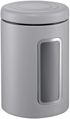 Wesco storage jar, stainless steel, Stainless Steel, pink, 12.5 x 12.5 x 18.9 cm