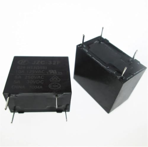 Relais 24V HF32F 024-HS3 commutateur CC 24 V 5A 250V CA 4 broches JZC-32F-024-HS3 lot de 10