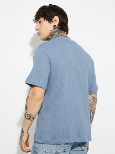 Image of Max Men's Letter Print Regular Fit T-Shirt