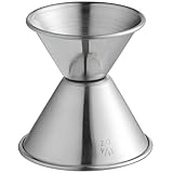 OCS Parts Stain Steel Classic Jigger | 0.75 Ounce - 1.25 Ounce | Double Sided Jiggers for Drink Mixing | Dishwasher Safe