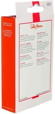 Sally Hansen Hard As Nails Strengthener Clear 0.45 Ounce (13.3ml) (3 Pack)
