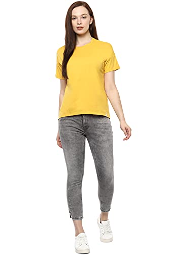 Image of Van Heusen Women's Solid Regular Fit T-Shirt