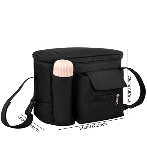 Miniatura 2 de Cozlly Bolso Cochecito Bebe, Organizadora Cochecitos Universal, Bolso Organizador Carritos Con Correas Ajustables, Bolsa Colgante Cochecito, Bolsa Almacenamiento Cochecito Bebe, 2 Formas De Transporte