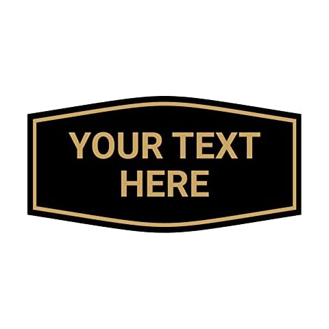 Fancy Custom Personalizable Plastic Wall or Door Sign Cover