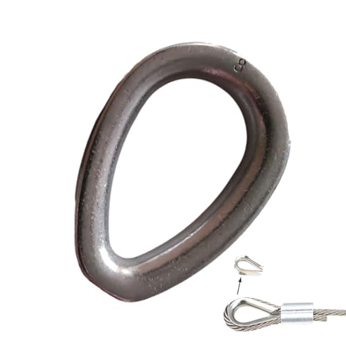 Guardacabos para cables de cuerda, guardacabos para anclajes de barco, equipo de aparejo, guardacabos de alambre de acero inoxidable y abrazadera en diferentes especificaciones para accesorios de