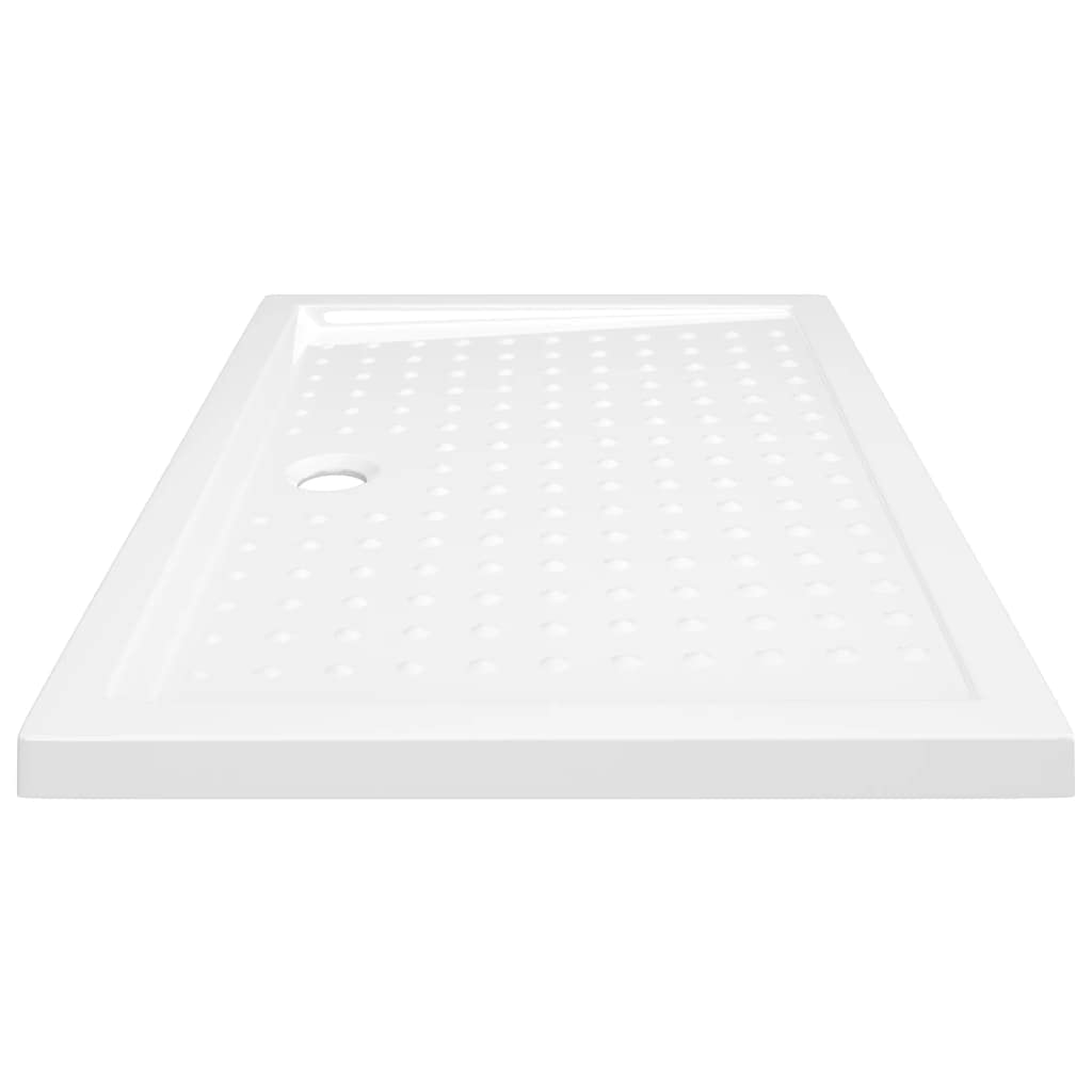 vidaXL Receveur de Douche avec Picots Bac de Douche Base de Douche Salle de Bain Maison Intérieur Anti-Rouille Anti-humidité Blanc 70x100x4 cm ABS