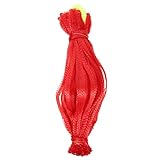 BOLSA DE MALLA CON CORDÓN Bolsas de ebullición de mariscos, Bolsas de malla de almejas de mariscos, Red de embalaje de frutas y verduras Bolsas de almacenamiento de cebolla reutilizables para producir una sola bolsa de malla con cordón, bolsas de red...