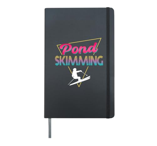 80s Retro Pond Skimming Ski Journal, Black