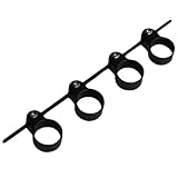 NULYLU Gitarrenhilfe Akkord Trainer aus Abs und Kupfer zur Verbesserung der Fingerfertigkeit und Fingerdehnung für Bass und Ukulele Beim Musikinstrument Üben in Schwarz