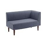 セルタン ソファー デニム調インディゴブルー ダイニング 2人掛け 左コーナー用 ポケットコイル 組合せ自在 高反発 日本製 A1056p-LC-612DBL