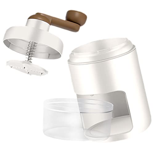 NAMOARLY Hand-crank Ice Crusher Manual Ice Shaver for Summer Drinks Compact Portable