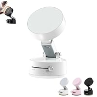 Nothing Vacuum Magnetic Phone Stand, Foldable and Retractable, Portable Foldable and Retractable Double-Sided Magnetic Phone Holder with All Smartphones (White)