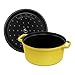 STAUB Enamelled Cast Iron Casserole Dish with Lid, Suitable for All Heat Sources Including Induction, 5 to 7 People, Round, 28 cm, 6.70 L, 7 kg, Lemon