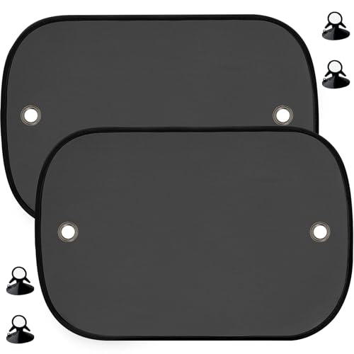 Parasol de Coche, Protección Solar para Bebés y Mascotas, Bloqueo de Rayos UV, Fácil Instalación, Pack de 2 Unidades, 50 x 30 cm