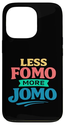 Less FOMO More JOMO Minimalist Retro Vintage Quote Design �X�}�z�P�[�X iPhone 13 Pro �p