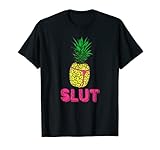 Ananas-Slut Thong T-Shirt | Tropische Grafik T-Shirt T-Shirt