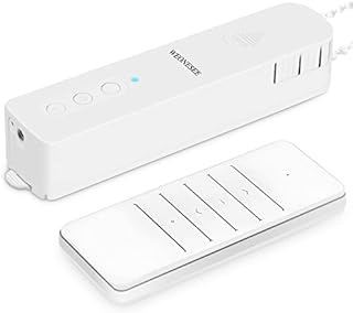 Smart Blinds Motor, WEONESEE WiFi Connnected Smart Blinds Engine for Roller Blinds, Less Noise, Work with Alexa Google Home Assistant Tuya APP, Voice and APP Remote Control, No Bub Required