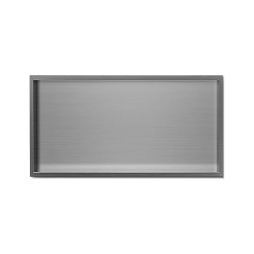 AYCDL LED Shower - Waterproof Stainless Steel Wall nizer In-Wall Storage Solution for Home & Hotel - Modern Bathroom Accessory Space-Saving Design,Grigio-70x28x12.5cm