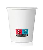 BALSAT Vaso Papel Blanco 200 ml. Fuentes de Agua, Bebidas para llevar,...